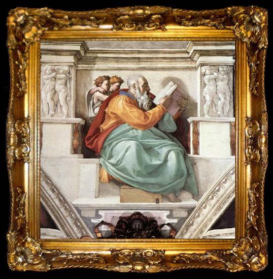 framed  Michelangelo Buonarroti Zechariah, ta009-2